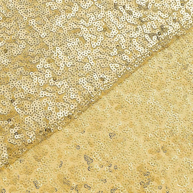 Sugargirl Gold Sequin Backdrop Curtain 6 Panels 2FTx8FT Glitter Gold Background Drapes Sparkle Photography Backdrop for Party Wedding Birthday Wall Decoration