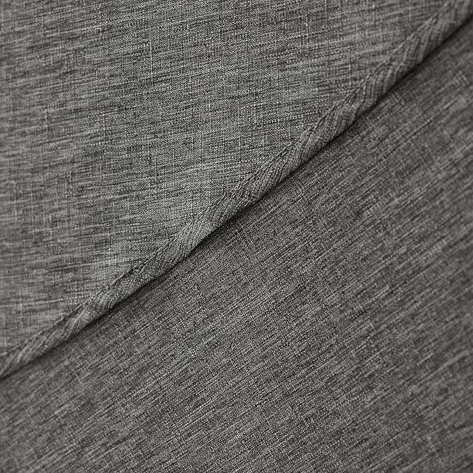 Decorelia Waterproof Round Tablecloth for Round Dining Table, Decorative Rustic Soft Wipeable Table Cloths Cover Indoor Outdoor Use for Holiday,Wedding, Kitchen (70 Inch,Round (4-6 Seats),Dark Grey)