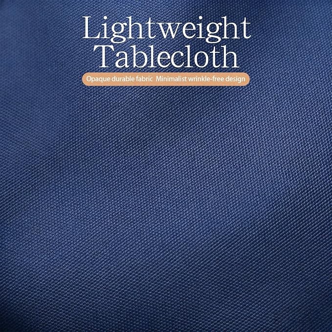 WIGENIUS 6 Pack Blue Table Cloth Rectangle Tablecloths 60X102 Inch,Polyester Table Cloth for 6 Foot Rectangle Tables,Wrinkle Resistant Washable Fabric Table Covers for Party,Wedding Banquet
