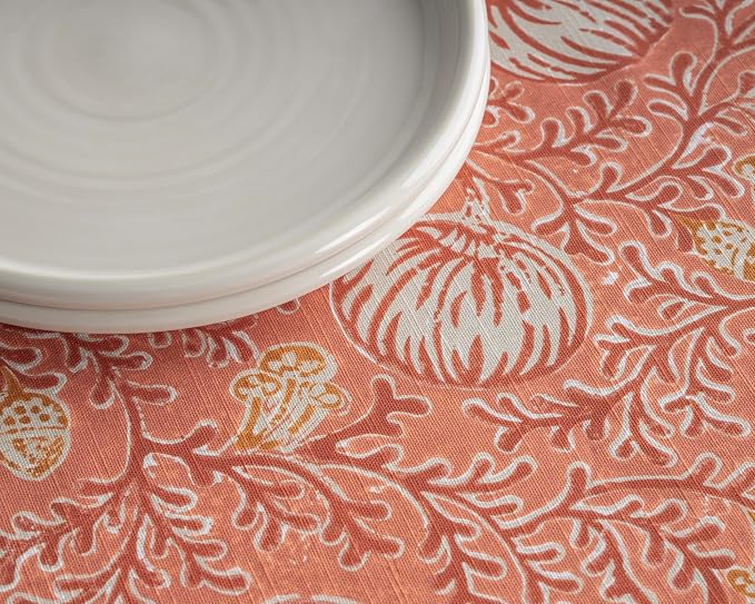 Maison d' Hermine Table Cloth Rectangle Table 100% Cotton 60 x 120 Inches Fall Tablecloth Reusable Everyday Use for Thanksgiving Christmas Decorations Dining Farmhouse Party (Harvest Festival)