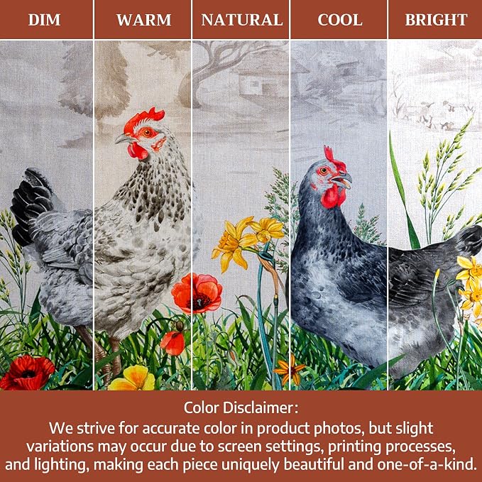 Maison d' Hermine Table Cloth Rectangle Table 100% Cotton 60 x 108 Inches Tablecloth Reusable Decorative for Dining Kitchen Room Farmhouse Party Home Hotel Restaurant Spring Summer - Basse Cour