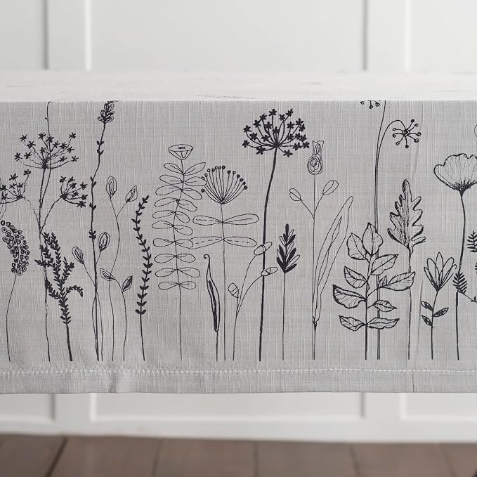 Maison d' Hermine Table Cloth Rectangle Table 100% Cotton 60 x 90 Inches Tablecloth Reusable Decorative for Dining Kitchen Room Farmhouse Party Home Hotel Restaurant Spring Summer - Flore