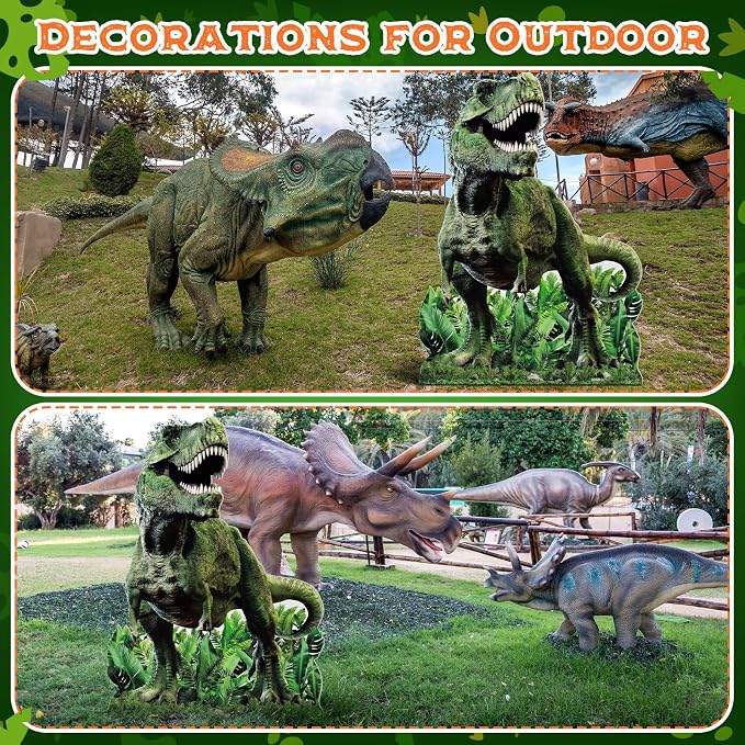 Cinnvoice 4.59 ft Dinosaur Cardboard Cutout Jurassic Large Standup Cutout Party Decoration Dinosaur Photo Backdrop Prop for Animals Jurassic Theme Birthday Party Supplies