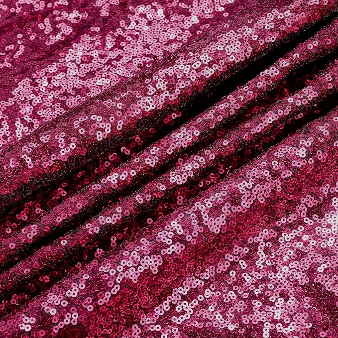B-COOL Sequin Tablecloth Sparkle Fabric: Rectangle Table Cloth Linen Glitter Cake Table Cloth for Wedding Party Banquet Christmas Birthday 50x80 Inch