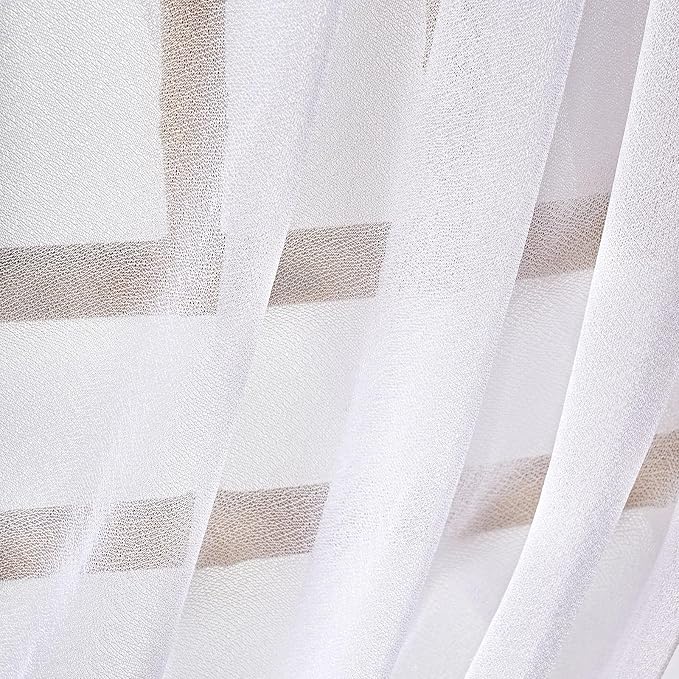 QueenDream White Chair Sashes Wedding Chair Decorations: 36 Packs 8ft Sheer Bows Designed Chairs Sashes for Baby Shower Banquet Hotel Chairs Decor