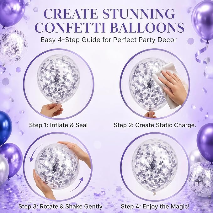 Balloon Column Stand Kit with Balloons, Base and Pole, Balloon Column Kit for Floor or Table Backdrop Decoration for Party Wedding Baby Shower Birthday Graduation