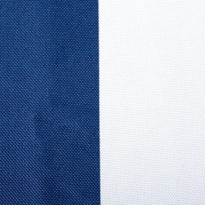 DII Cabana Stripe Outdoor Zippered Tabletop Collection, Stain/Wrinkle Resistant & Waterproof, 60 x 120, Nautical Blue