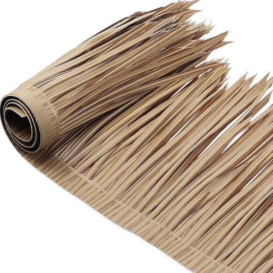 Mexican Tiki Hut Grass Skirting Roof Tiki Bar Grass Duck Blind for Thatch Roofing Bar Decorations Roll Palm Palapa Straw Thatch Roof for Fence Party(Brown,40 x 15 Inch)