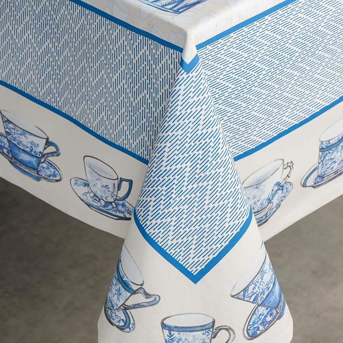 Maison d' Hermine Table Cloth Rectangle Table 100% Cotton 70 x 90 Inches Tablecloth Reusable Decorative for Dining Kitchen Room Farmhouse Party Home Hotel Restaurant Spring Summer - Canton