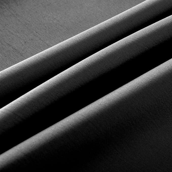2-Pack Round 108-inch Grey Table Cloths, Solid Stain and Wrinkle Resistant Circular Tablecloth, Premium Plain Weave Polyester Fabric Table Linen Covers for Hotel, Banquet