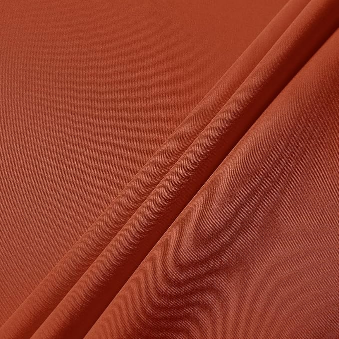 sancua Fall Tablecloth for 6 Foot Tables, 60 x 102 Inch Burnt Orange - Stain and Wrinkle Resistant Rectangle Table Cloth, Fabric Thanksgiving Table Cover for Dining Buffet Parties, Rust Pumpkin Orange