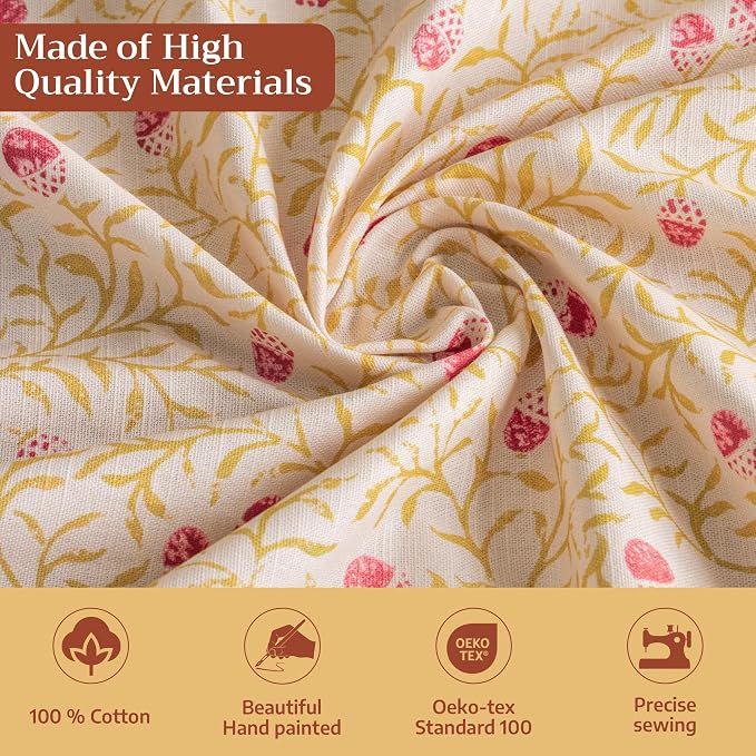 Maison d'Hermine Table Cloth Round Table 100% Cotton 69 Inches Tablecloth Reusable Decorative Everyday Use for Dining Room, Farmhouse, Home, Party, Festive & Wedding - Carpo