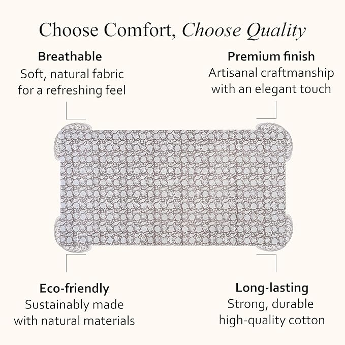 CPC Rustic Brown Tablecloth 100% Cotton 70x118 Inch Indian Block Print Rectangle Table Cover, Table Cloth for Gifting in Weddings, Halloween, Fall, Christmas, Thanksgiving