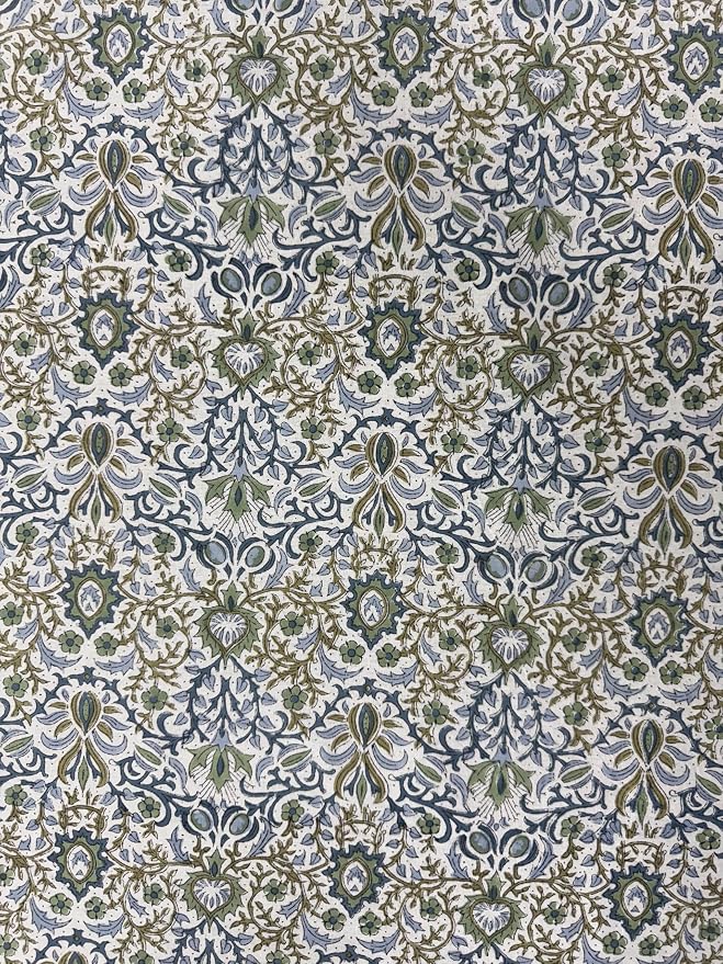 Ridhi Hand Block Print Indigo Rectangle Cotton Tablecloth 118" x 70" Reusable Table Cover Decorative Everyday Use for Dining, Farmhouse, Home Gift for Spring, Easter, Summer