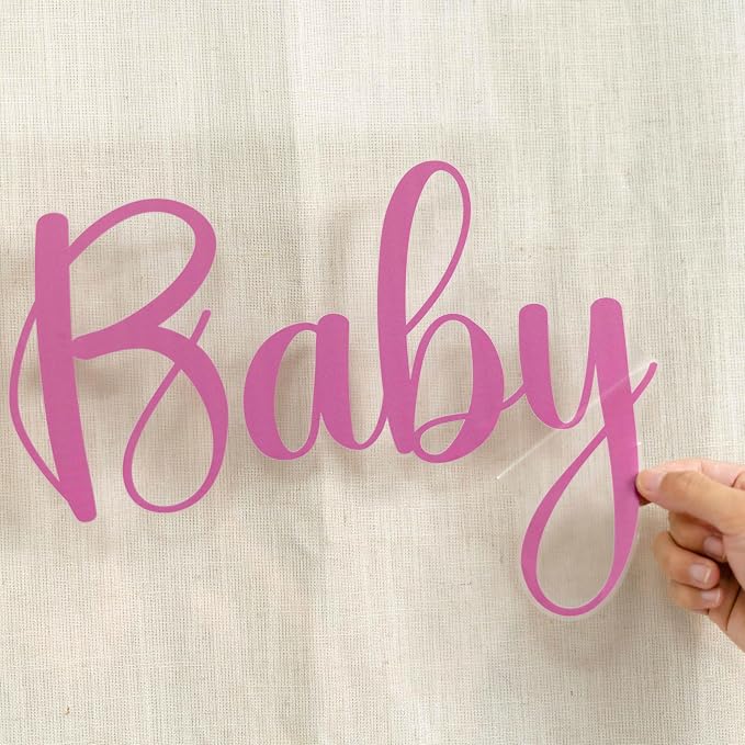 Sweet Baby Girl Sign Decal for Baby Shower Decorations | A Sweet Baby Girl is On The Way Gender Reveal Sign Sticker, Baby Shower Party Decal Sign for Party, Balloon Arch, Backdrop