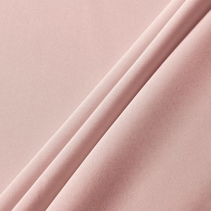 sancua Square Tablecloth - 54 x 54 Inch - Stain and Wrinkle Resistant Washable Polyester Table Cloth, Decorative Fabric Table Cover for Dining Tables, Buffet Parties and Camping, Blush
