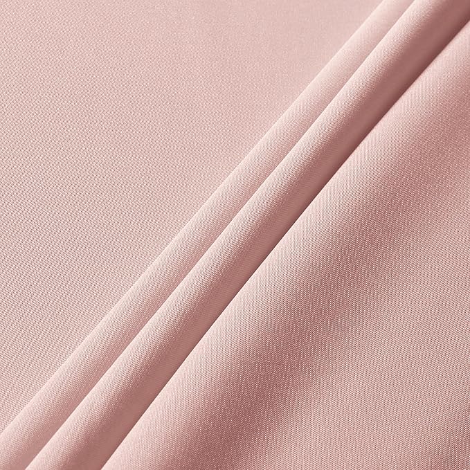 sancua Rectangle Tablecloth - 70 x 90 Inch - Stain and Wrinkle Resistant Washable Polyester Table Cloth, Decorative Fabric Table Cover for Dining Tables, Buffet Parties and Camping, Blush