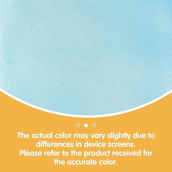 BRILLMAX 10 Pack Light Blue Round Tablecloths 90 Inch for 60” Tables - 150 GSM Polyester Fabric, 15" Standard Drop, Water, Stain & Wrinkle Resistant Cloth Cover for Wedding Reception Banquet Dining