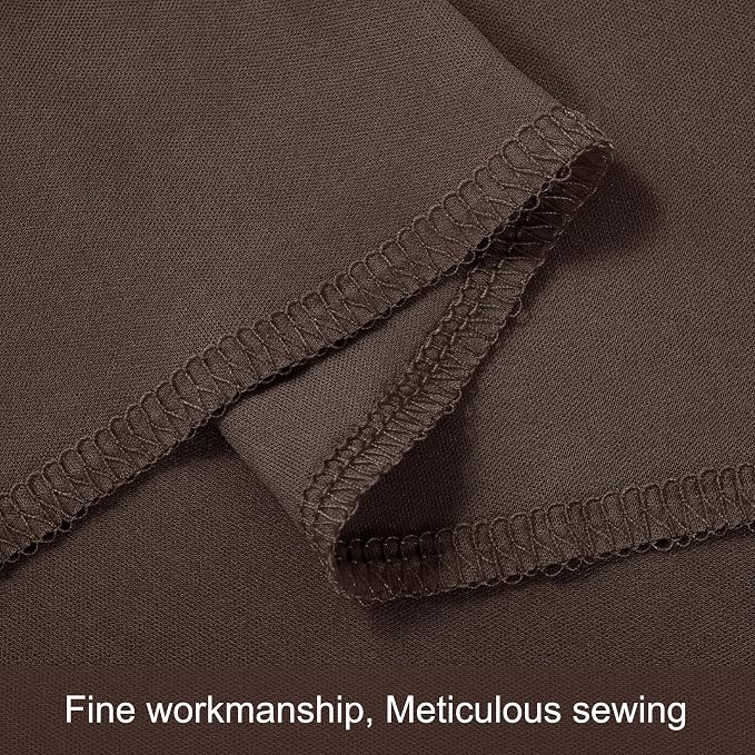4 Panels Brown Backdrop Curtains for Wedding Party Wrinkle Free Backdrops Curtain Drapes Fabric Decorations Photo Back Drop Cloth for Baby Shower Photography Stage Reception 20ft(W) x 12ft(H)