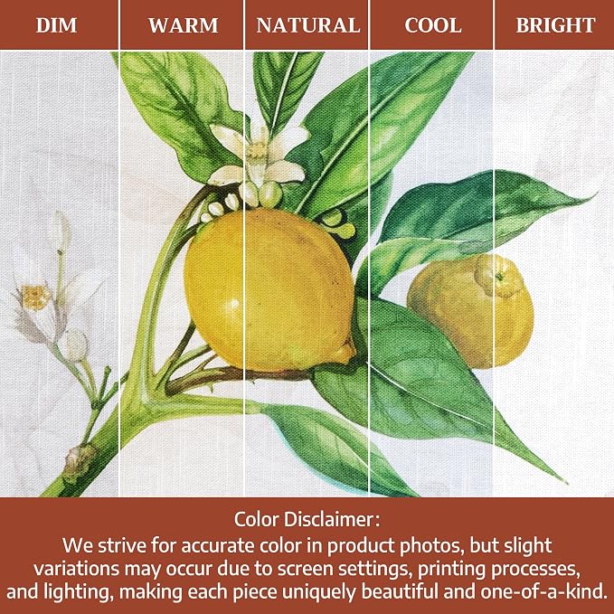 Maison d' Hermine Table Cloth Rectangle Table 100% Cotton 60 x 90 Inches Tablecloth Reusable Decorative for Dining Kitchen Room Farmhouse Party Home Hotel Restaurant Spring Summer - Limoncello