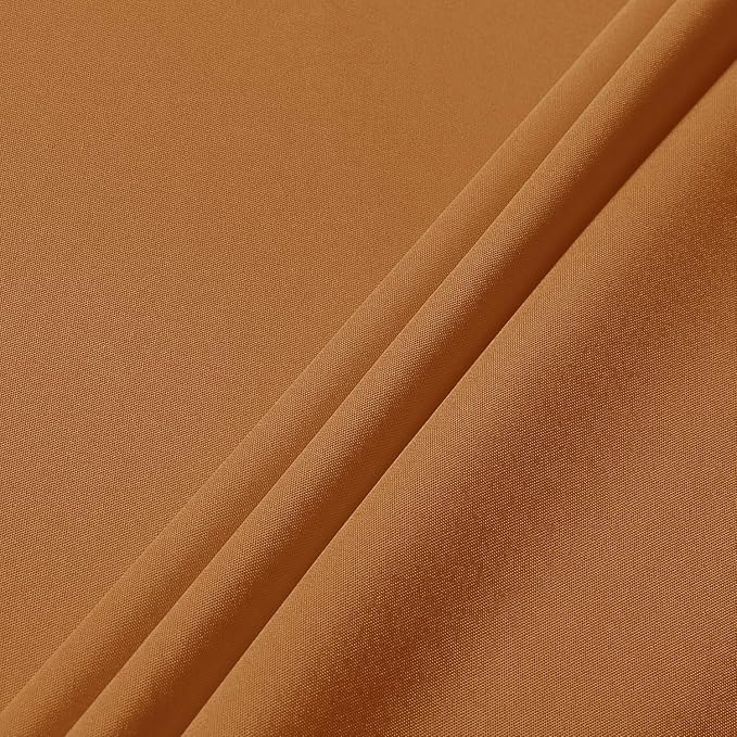 sancua Fall Tablecloth Rectangular - 60 x 84 Inch - Stain and Wrinkle Resistant Polyester Fabric Rectangle Table Cloth, Thanksgiving Table Cover for Dining Tables, Buffet Parties, Bronze