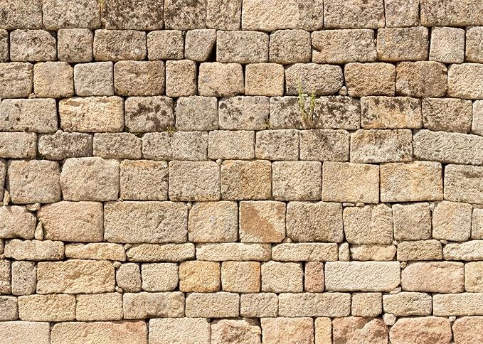 BELECO Vintage Brick Stone Wall Backdrop - 7x5ft Fabric Ancient Rock Wall Textured Background for Photography and Party Decorations