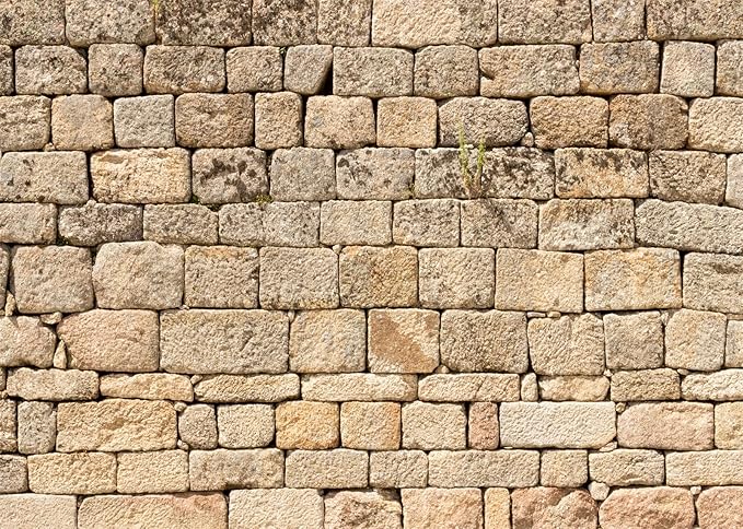 BELECO Fabric Vintage Stone Wall Backdrop - 5x3ft Ancient Rock Wall Stone Background Wallpaper for Photography, Studio Booth, Castle, Party Decorations