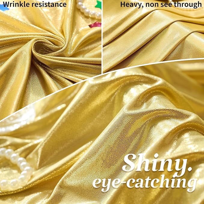 20×10FT Gold Sequin Backdrop Curtains Wedding Backdrop Drapes Wrinkle-Free Thick Glitter Photo Background Fabric for Birthday Graduations Friendgiving Christmas Party Photography Stage Decor
