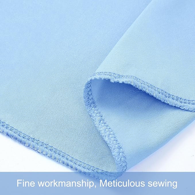 8 Panels Baby Blue Backdrop Curtains for Wedding Party Wrinkle Free Backdrops Curtain Drapes Fabric Decorations Photo Back Drop Cloth for Baby Shower Photography Stage Reception 40ft(W) x 12ft(H)