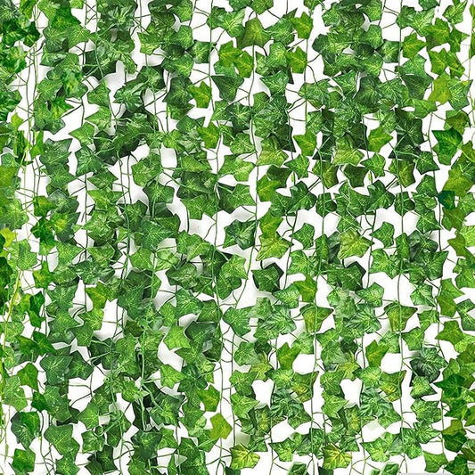 CEWOR 24 Pack Fake Ivy for Room Decor Fake Vines for Bedroom Decor Wedding Wall Indoor Outdoor Decoration