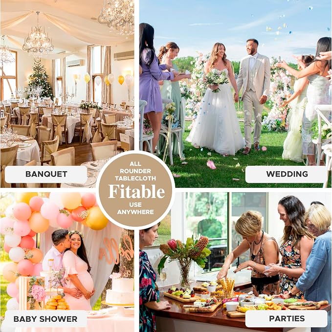 Fitable 6 Pack Sage Green Rectangle Table Clothes - 70 x 120 Inch - Wrinkle and Stain Resistant Fabric Tablecloths, Washable Polyester Table Covers for Wedding, Party, Banquet, Formal Events
