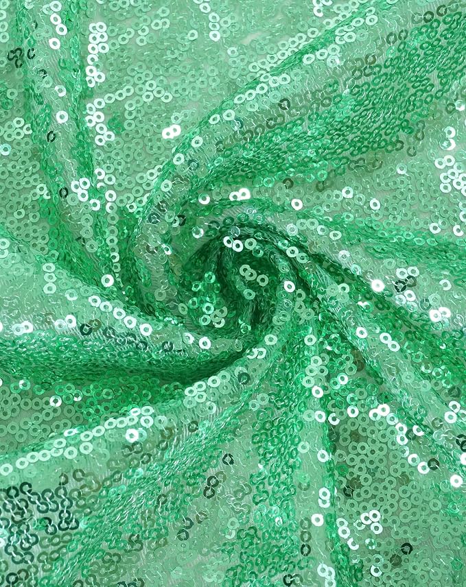 Eternal Beauty Mint Green Tablecloth, 60x102 Inch Square Rectangle Table Cover for Cake Dessert Exhibition Party Birthday Events