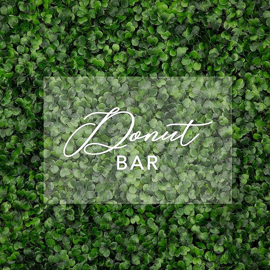 Andaz Press Donut Bar Acrylic Sign, 7.5 x 11 Inch, Stand Included, Signage for Wedding, Bridal Shower, Bachelorette, Engagement, Birthday, Graduation, Baby Shower, Holiday, Events, Donut Wall Dessert Table Sign