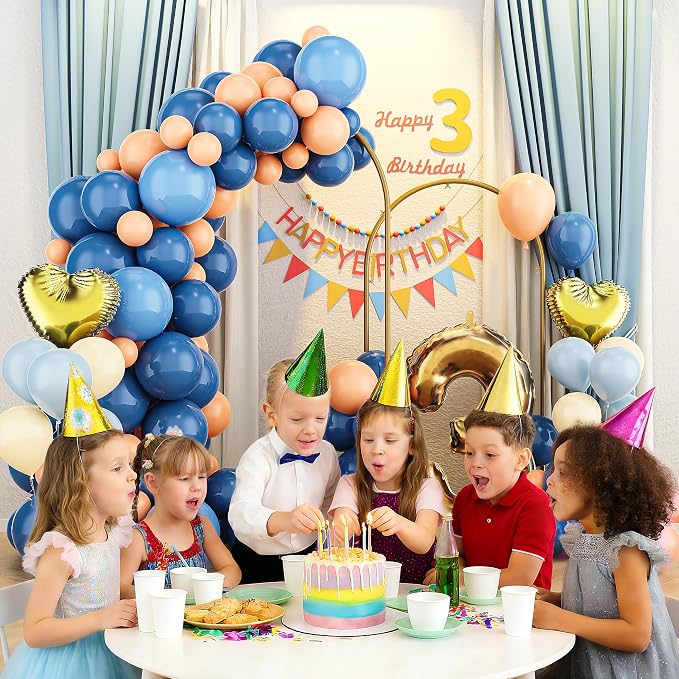 Metal Arch Backdrop Stand 2 Set (6FT/5FT), Gold Wedding Arch Frame, Balloon Arch Stand for Wedding, Baby Shower, Birthday, Ceremony, Party Decor