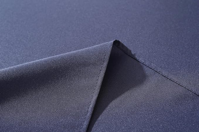 5 Pack Rectangle Tablecloth, 60 x 126 Inch Navy Blue, 8ft Rectangle Table Cloth, Polyester Fabric Washable for Home, Party, Wedding or Restaurant Use