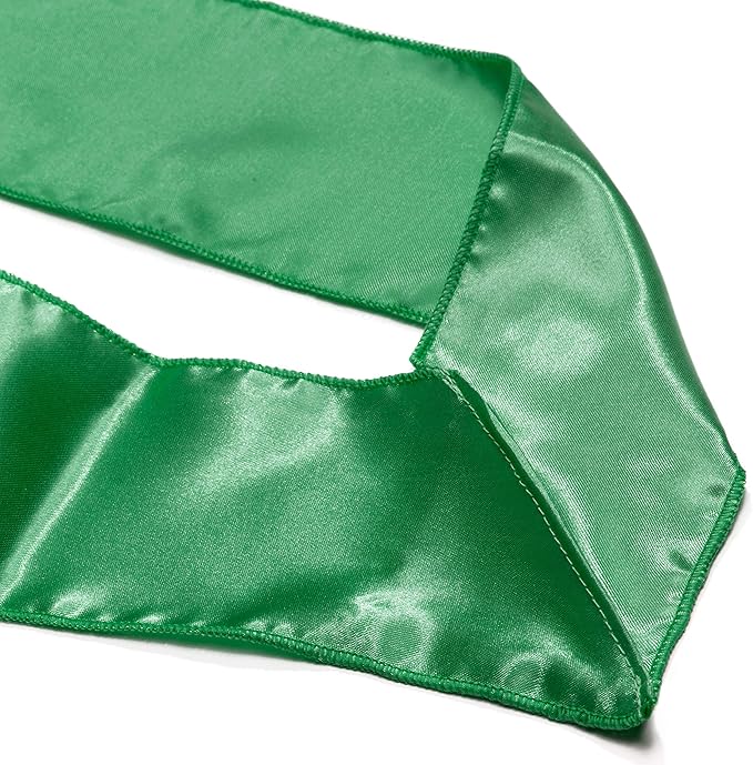 Anderson's 2-Set Green/White Prom Royalty Sashes and Buttons, Accessory for High School Students, Prom Accessories