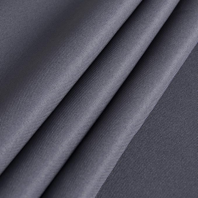 sancua Rectangle Tablecloth - 60 x 120 Inch - Stain and Wrinkle Resistant Washable Polyester Table Cloth, Decorative Fabric Table Cover for Dining Tables, Buffet Parties and Camping, Grey