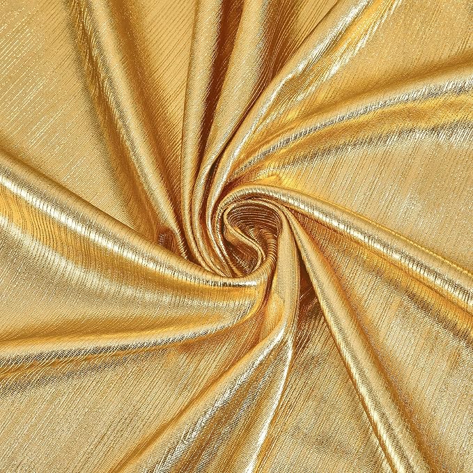 Gold Curtains Sequin Backdrop Ceilings: Glitter Drapes Family Ramadan Reunion Background Cover Wedding Birthday Parties Spandex Arch 4.8ftx10ft 4 Panels