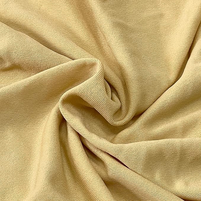 HAINARverS Folding Chair Covers for Wedding, 10pcs Stretch Spandex Washable Fabric Chair Cover, Decoration Chair Cover for Wedding, Party, Banquet, Birthday, Conference, Event(Champagne, 10 PCS)