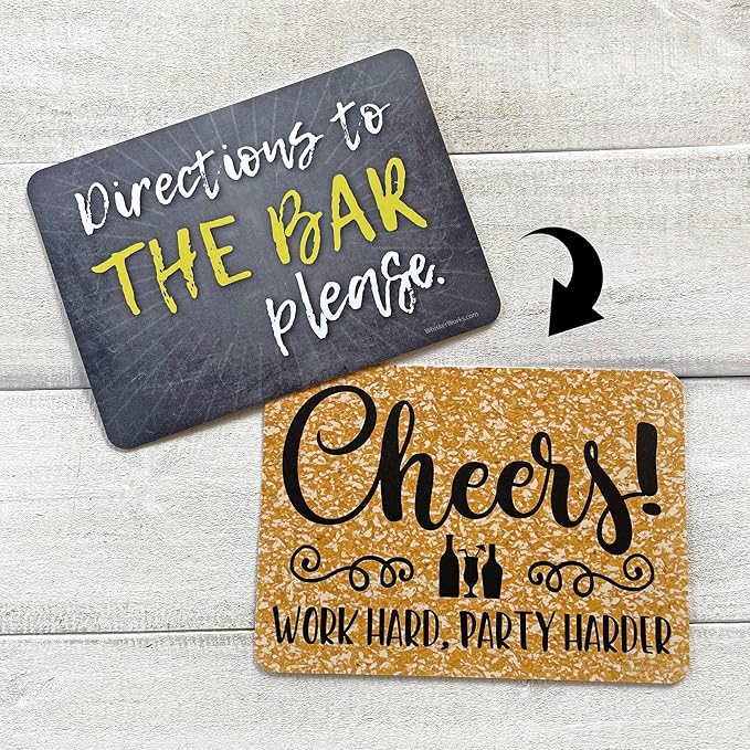 Plastic Photo Booth Prop Signs - Set of 10 Phrases - PARTY Mix