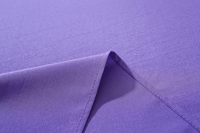 5 Pack Square Tablecloth 70 x 70 Inch Purple Tablecloth, Polyester Fabric Washable Table Cloth for Home, Party, Wedding or Restaurant Use.