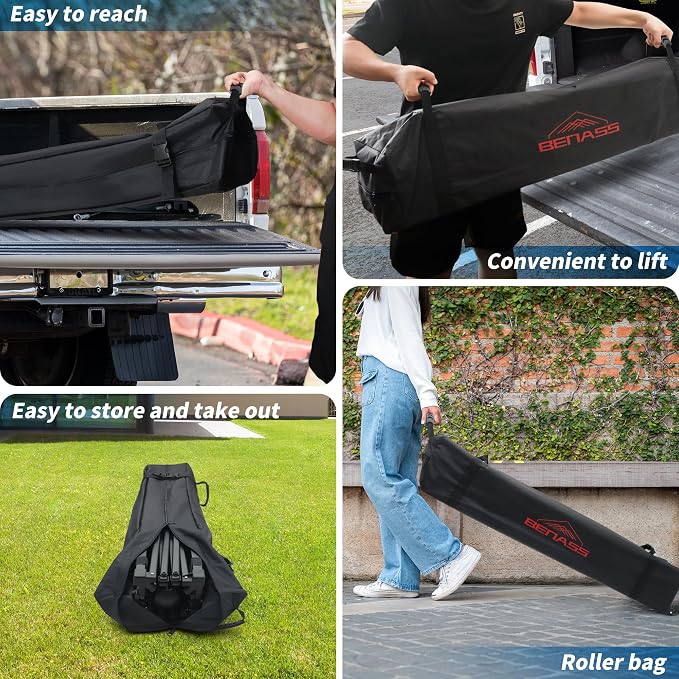 10x10 Pop Up Canopy with Sidewalls, Easy Up Canopy Tent, Heavy Duty Tents for Parties, One Person Set Up Event Tent, Grey