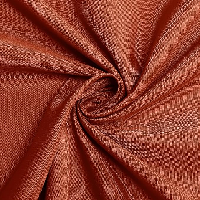 sancua Thanksgiving Round Tablecloth - 90 Inch Burnt Orange - Water Resistant Spill Proof Washable Polyester Fall Table Cloth Decorative Fabric Table Cover for Dining Buffet Parties and Camping, Rust