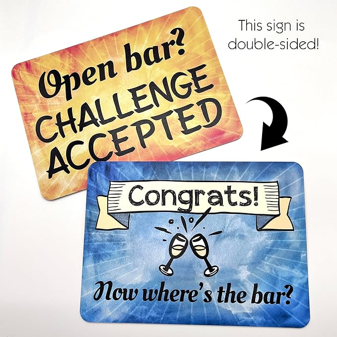 Plastic Photo Booth Props - Set of 5 Signs / 10 Phrases - Wedding Mix