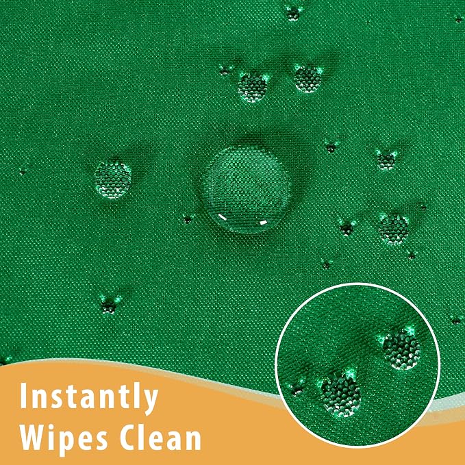 Obstal 2 Pack Green Table Cloths for 4 Foot Rectangle Tables - Water Resistant Washable Fabric Polyester Rectangle Table Cover Protector for Wedding, Banquet and Trade Shows, 48L x 24W x 30H Inches