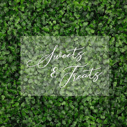 Andaz Press Sweets & Treats Acrylic Sign, 7.5 x 11 Inch, Stand Included, Wedding, Dessert Bar Table, Candy Bar, Bridal Shower, Bachelorette, Birthday, Graduation, Holiday, Events Dessert Table Sign