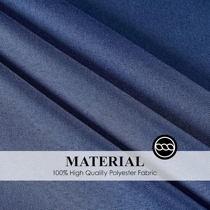 Round Tablecloth 120 Inch Tablecloth 6 Pack Navy Blue Table Cloths Washable Decorative Linen Polyester TableClothes Cover for Dining Table Banquets Buffet Parties and Wedding