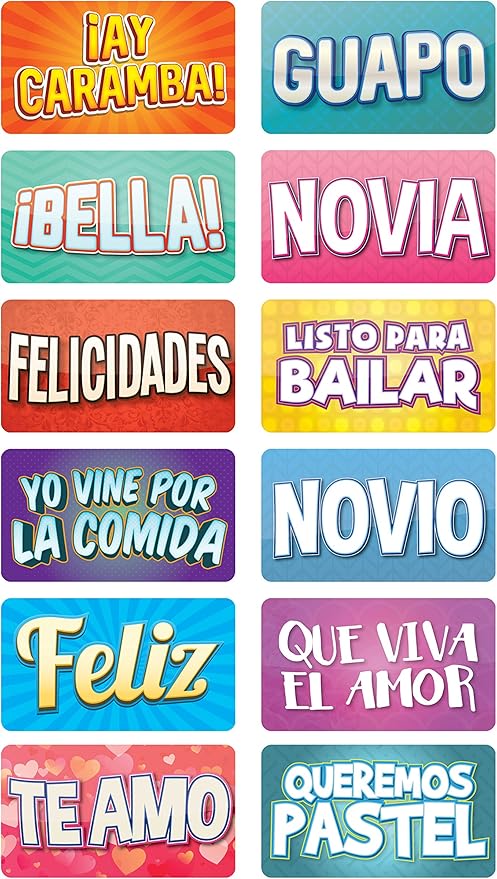 Spanish Quinceanera Photo Booths Props