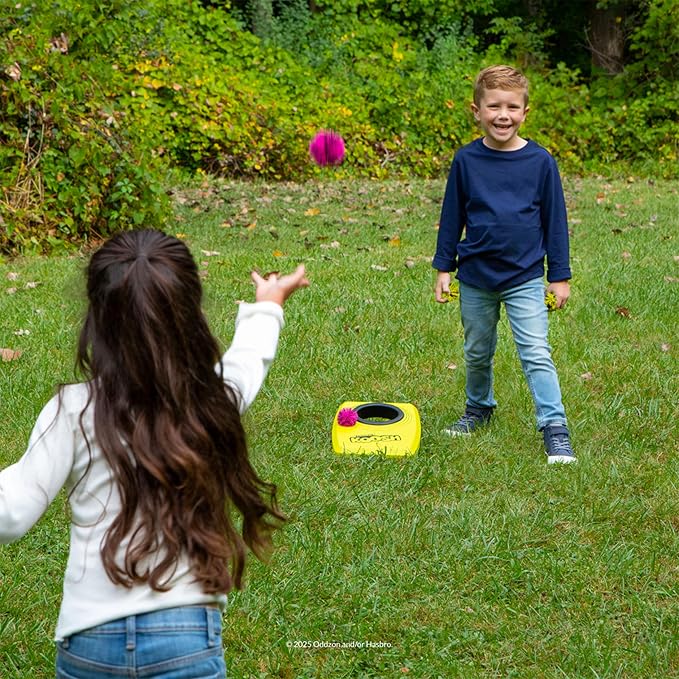Koosh Kornhole, Cornhole Set for Kids - Outdoor Toys for Boys and Girls, Perfect for Beginners, Preschool Toys, Easy Storage, 1 Kornhole Board, 6 Koosh Balls Included, Ages 5+