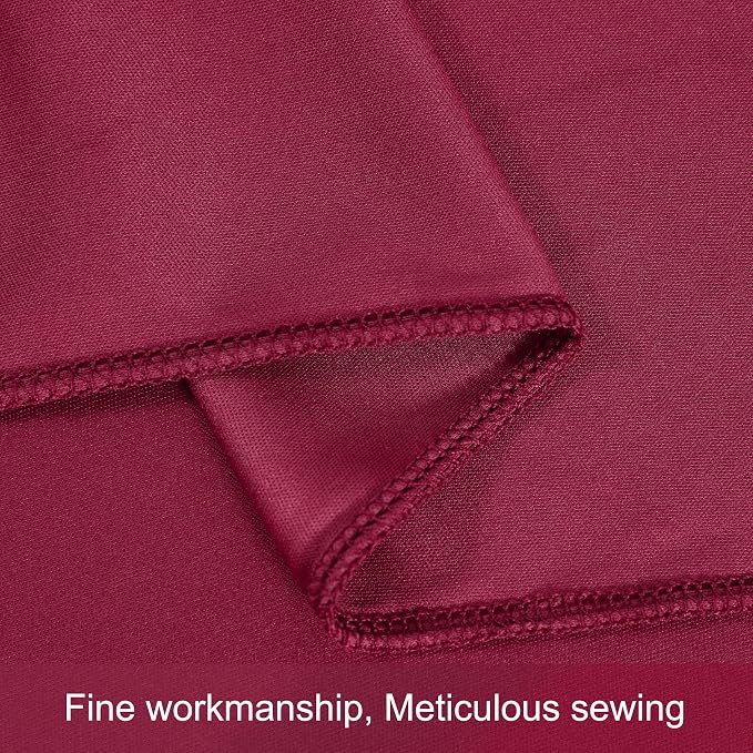 10x12 Burgundy Backdrop Curtains for Wedding Party Wrinkle Free Backdrops Curtain Drapes Fabric Decorations Maroon Photo Back Drop Cloth for Baby Shower Photography Stage Reception 5ft x 12ft,2 Panels